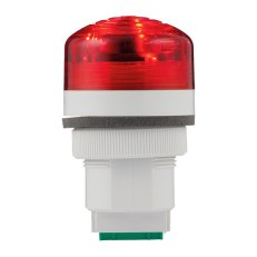 Svítidlo se zvukovým signálem P40 A LED 12/24V ACDC IP65 85 dB M30 červená 91183