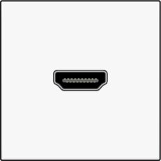 Zásuvka HDMI-HDMI-WHITE NIKO 101-69417