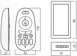 CONTROLLER RGBW 4Z 12/24V DC