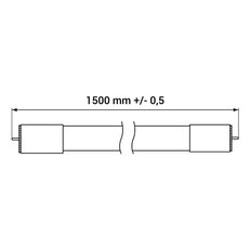 LED trubice ORO T8 150 GLASS DW II LED-POL ORO17038