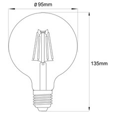 LED žárovka LED BULB E27 LED 4W 230V, 380lm, 2700K GLOBO 11461