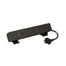 ONDESK 3X2PT USB AC RJ45 C6 HDMI ČERNÁ