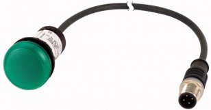 Eaton C22-L-G-24-P1 Kompaktní zapuštěná signálka, 24V AC/DC, zelená