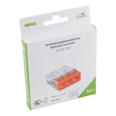 Instalační svorka PUSH WIRE, Pro plné vodiče, Max. 2,5 mm2, Transparentní