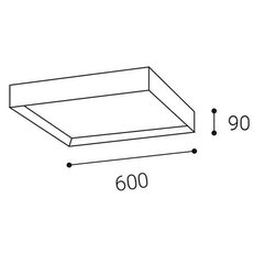 Svítidlo MILO 60, B DIM TRIAC 30W 2CC3000K/4000K stropní černé LED2 1272353DT