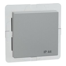 Klapka spínače, System M, IP44, Alu SCHNEIDER 433060