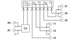 Reléový modul PLC-RSC- 24DC/2X21/FG PHOENIX CONTACT 2910535