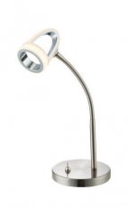 Stolní lampa RODNIK nikl 1xLED 5W 230V, 320lm, 3000K GLOBO 56006-1T