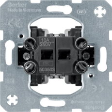 Kolébkové tlačítko řaz. 1/0 + 1/0 10A 250V modul přístroje /53503503/ WDE503503