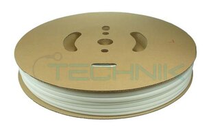 Smršťovací trubice 2:1 tenkostěnná 19/9,5mm(3/4'') bílá(role) PBF 19/9,5 bílá R