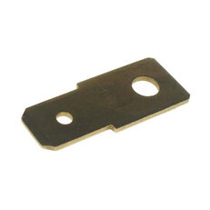 Nýtovací plochý kolík mosazný rovný, rozměr 6,3x0,8mm/M5 (N608A/5) NR 68-M5