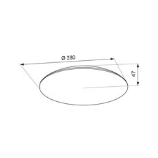LED stropní svítidlo ORO TURI LED 18W CCT IP44 LED-POL ORO33481