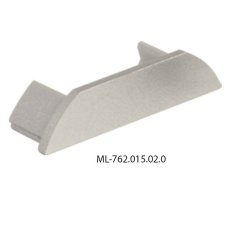 Koncovka bez otvoru pro PX, stříbrná barva, 1 ks MCLED ML-762.015.02.0