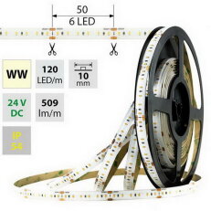 LED pásek SMD2216 WW, 120LED,7,2W,5m