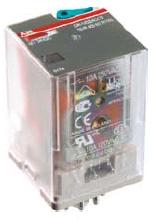 Relé universální CR-U 3 c/o (SPDT) AgNi 250V/10A s LED 110V= ABB 1SVR405622R8100