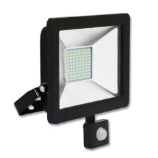 LED reflektor STAR SMD s PIR,30W,5000K,IP65,2400Lm ECOLITE RLED48WL-30W/PIR