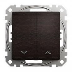 Sedna D/E Tlačítkový ovládač žaluzií, Wenge SCHNEIDER SDD181114