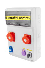 Zásuvková skříň ZSFT11200000.0/3952 IP44 jištěná bez chrániče FAMATEL v891-6kA