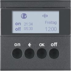 KNX RF časový spínač, quicklink, S.1/B.x, antracit mat BERKER 85745285