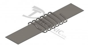 ZD 01 Zemnící pás s přivařenou páskou 30/4 - 250x2000 mm DT TECHNIC 104000