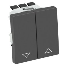 OBO RT-BS SWGR1 Roletový spínač 10 A 250 V černošedá RAL 7021 Polykarbonát PC