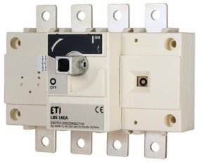 Výkonový odpínač LBS 160, 4p, 160A, 415V AC ETI 004661461