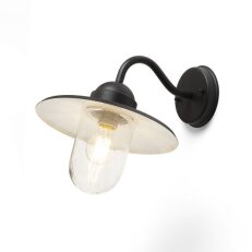 BEACON nástěnná černá strukturované sklo 230V E27 60W IP44 RENDL R13614