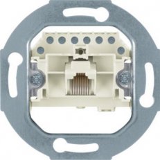 Zásuvka datová, RJ 45, 8-pólová, Cat.3, bílá BERKER 4538