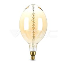 LED žárovka V-TAC 8W Double Filament E27 BF180 Amber Dimmable 2000K VT-2168D