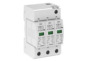 OBO V20-C 3-550 Svodič přepětí, typ 2, 3P, 40kA(8/20), 550V