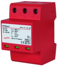 Svodič přepětí DEHNguard vícepólový pro FV aplikace do 1000V DC 950530