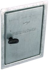 Revizní dvířka FeZn se zámkem na čtyřhran, 285x225mm DEHN 476001