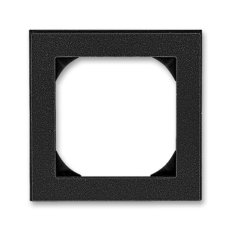 LEVIT M Jednorámeček s otvorem 55x55 onyx/kouřová černá ABB 3901H-A05510 63