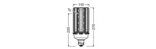 Světelný zdroj LEDVANCE HQL LED P 11700LM 90W 827 E40