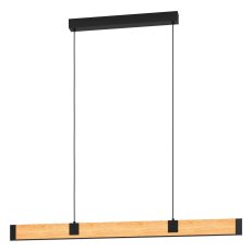Závěsné svítidlo CAMINARRO LED-HL černá/hnědá 22W IP20 EGLO 390225