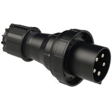 vidlice 125A / 400V 5p, IP 67, černá mid PCE PC-045-6XS