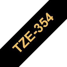 Páska BROTHER TZe-354, černá/zlatá (24 mm)