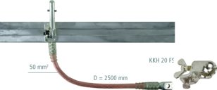 Uzemňovací a zkratovací souprava 1pól 50mm2 s nalis. koncovkami DEHN VANH53Y