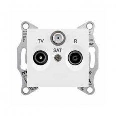 Sedna Zásuvka TV-R-SAT průběžná 4 dB, Polar SCHNEIDER SDN3501421
