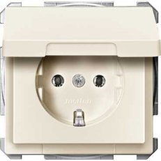 Schneider MTN2311-4044 SCHUKO zásuvka 2P+E,16A,bezšroubová,s klapkou IP20