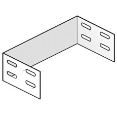 Koncovka kabelového žlabu šířky 60mm, výška 60mm, Sendzimir HL E60.060