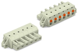 Pružinová svorka Push-in CAGE CLAMP sv.šedá 2,5mm2 4pól. WAGO 2721-204/031-000