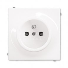 ABB Impuls 5519B-A0235774 Zásuvka 1násobná s ochraným kolíkem a clonkami