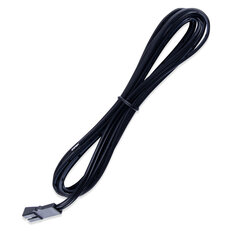 Připojovací kabel s FP konektorem (zásuvka), 2m  0,5mm2, černý, volný konec 5mm