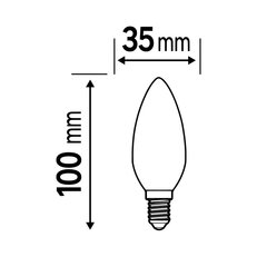 Světelný zdroj LEDVANCE LED CLASSIC B DIM P 4.9W 827 Frosted E14