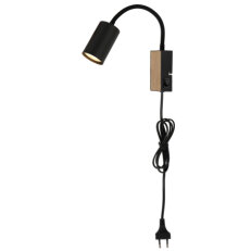 Nástěnné svítidlo ROBBY černá bez 1x GU10 35W 230V GLOBO 57911WBW
