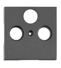 Kryt anténní zásuvky TV, typ HSAT-M, 3 otvory, antracit SCHRACK EV114310--