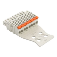 1vodičová pružinová svorkovnice, Páčka, Push-in CAGE CLAMP, Světle šedá