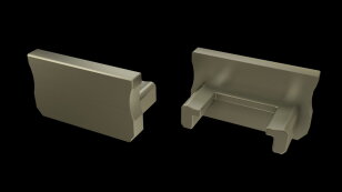Koncovka profilu EC-PROFIL A INOX (12-0013-01) GREENLUX GXLP1406