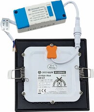 Vestavné svítidlo LED VEGA-S Black 6W CCT, GREENLUX GXDW403